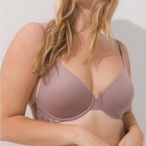SOMA | Women’s Embraceable Unlined Perfect Coverage Lace Trim Bra size 32B {NEW}